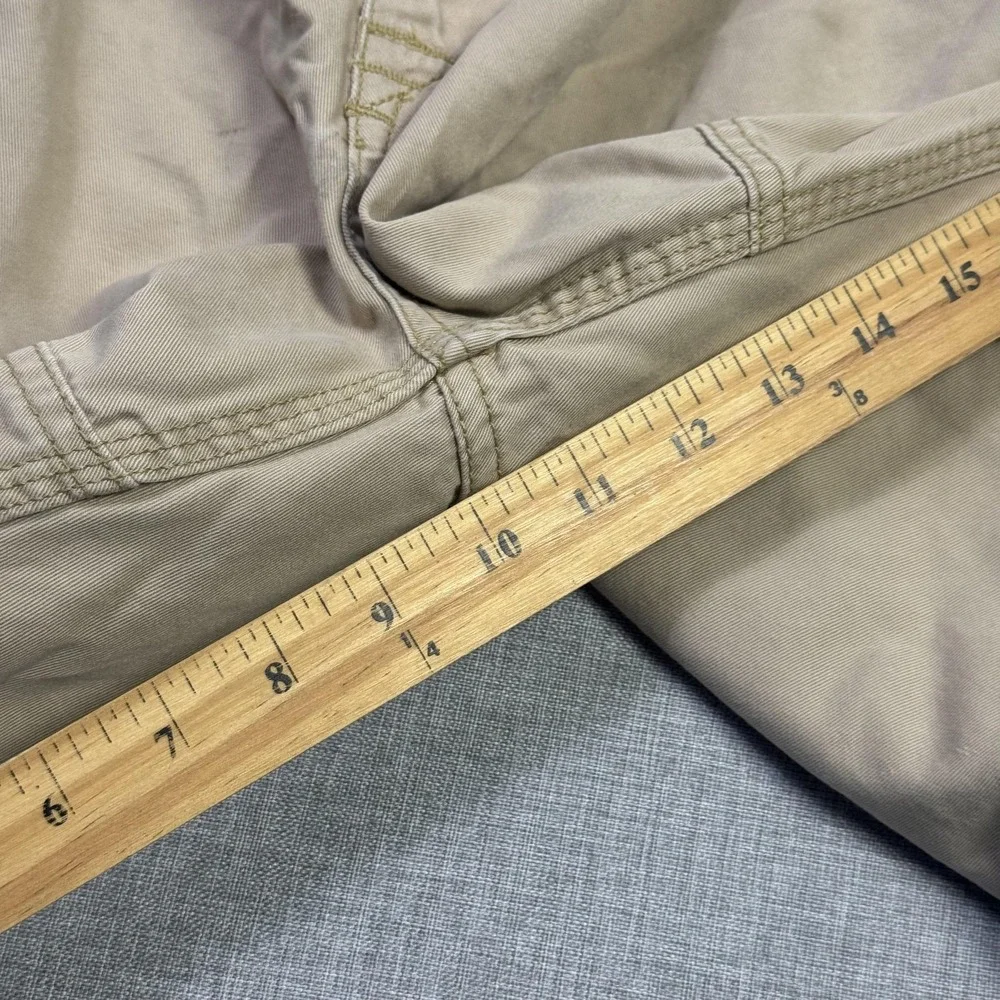 Polo Ralph Lauren Cargo Shorts Mens 38 Beige Canvas Military 10